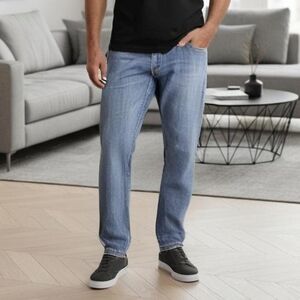 Lucky 363 Vintage Straight Men's Light Blue Jeans 36x30 (JE-13)